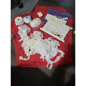 Granny Craft Sewing  Lot White Nylon Polyester Lace Trims Single Double Edge